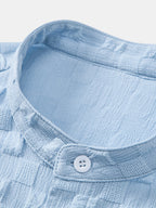 High Collar Jacquard Checkered Set - Liquidation P3rice