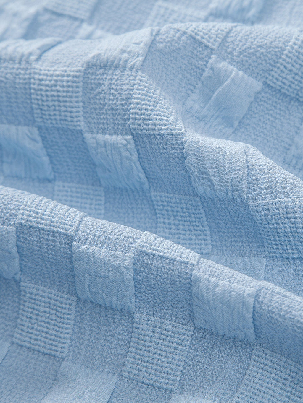 High Collar Jacquard Checkered Set - Liquidation P3rice