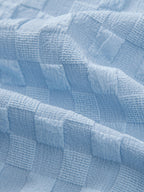 High Collar Jacquard Checkered Set - Liquidation P3rice