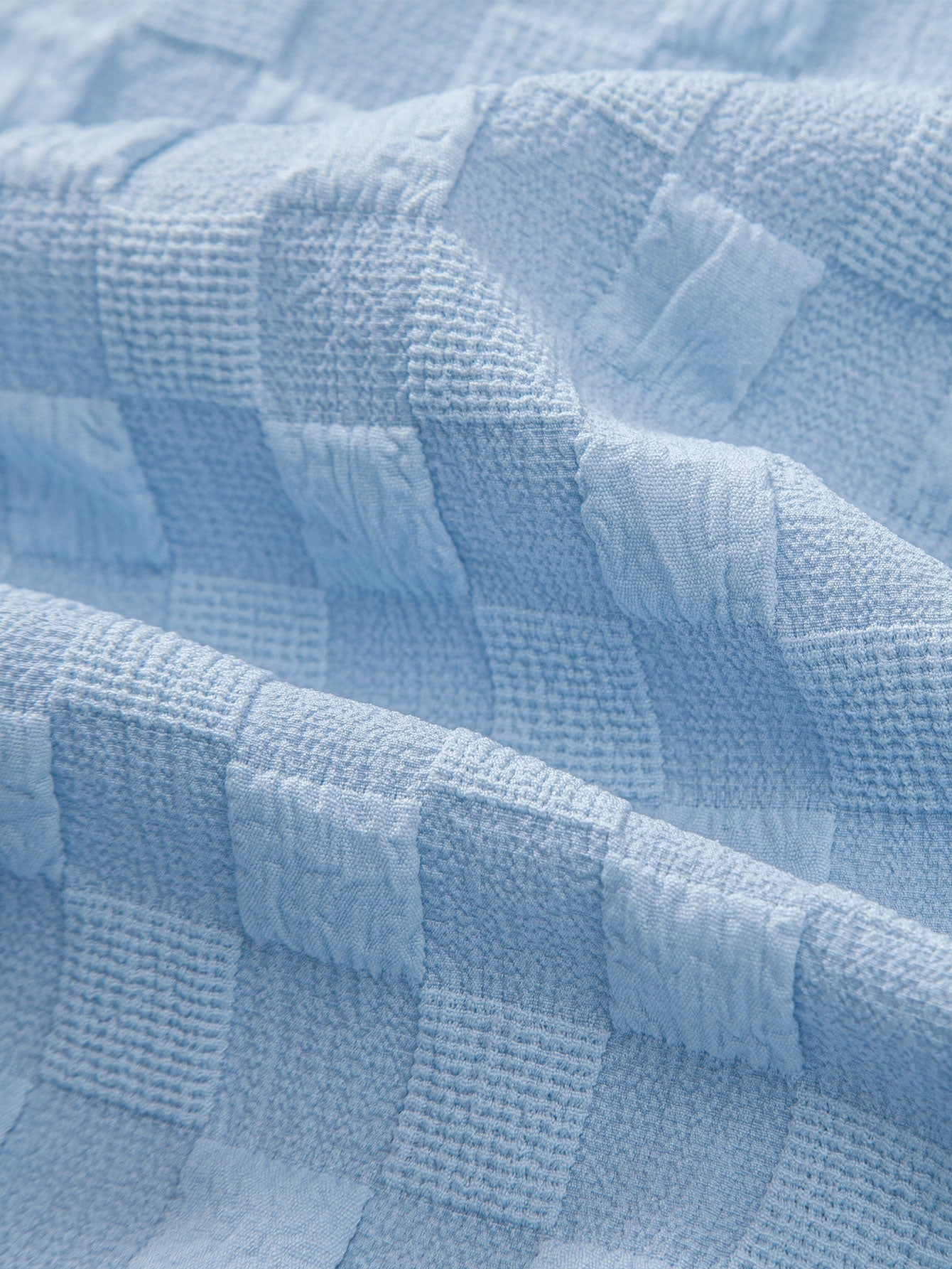 High Collar Jacquard Checkered Set - Liquidation P3rice