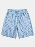 High Collar Jacquard Checkered Set - Liquidation P3rice