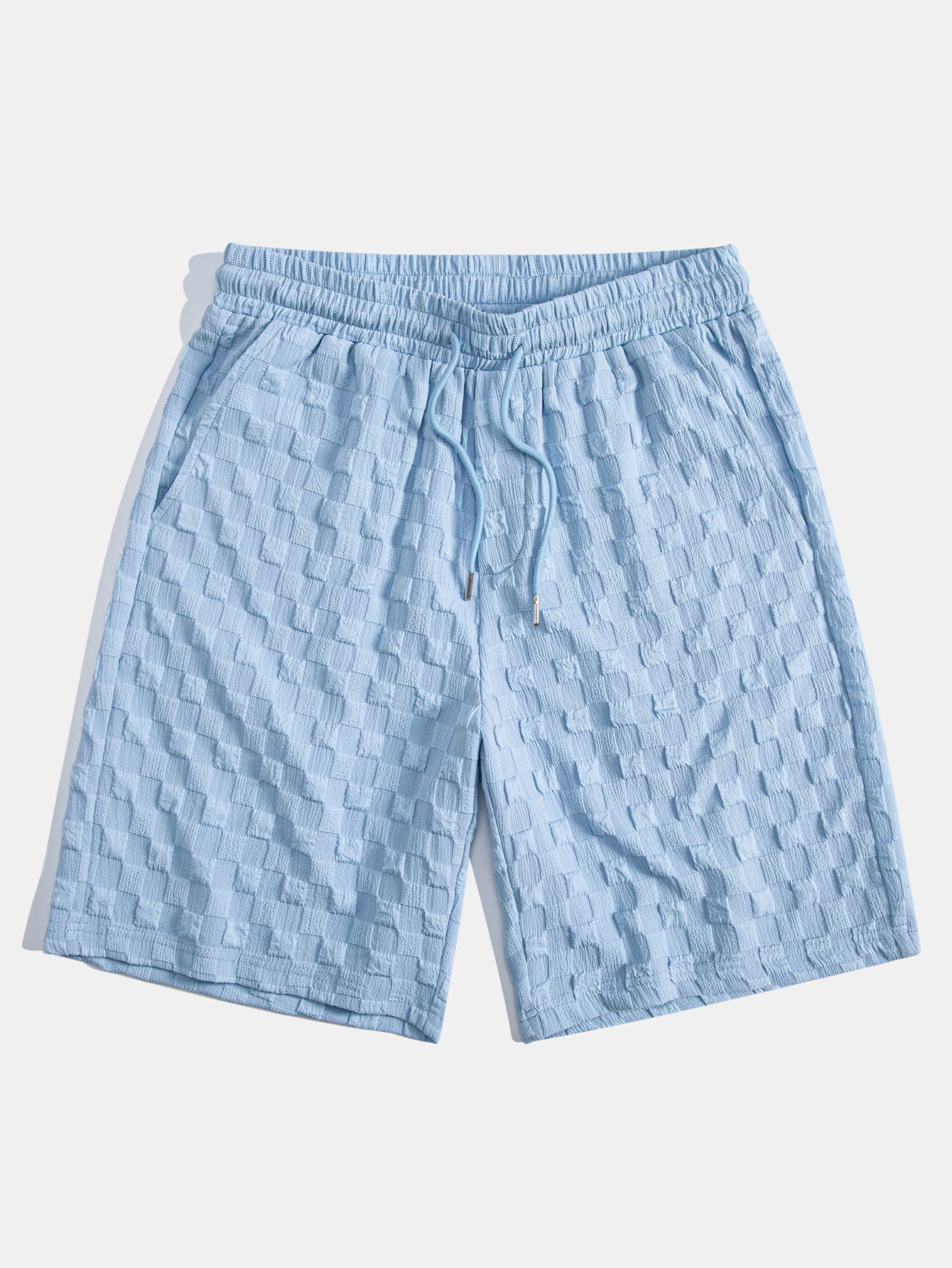 High Collar Jacquard Checkered Set - Liquidation P3rice
