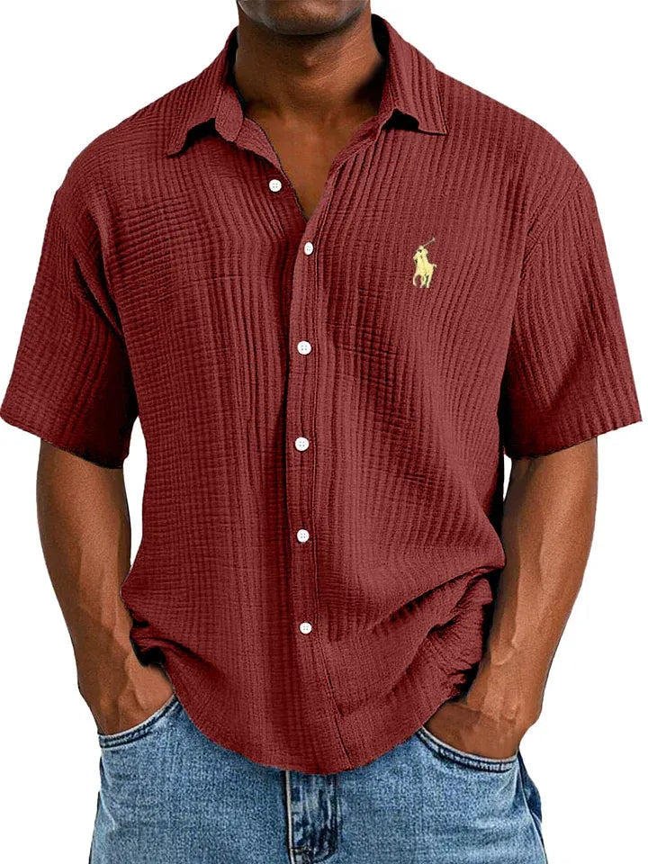 Breezy Cotton Camp Shirt — Clearance Sale