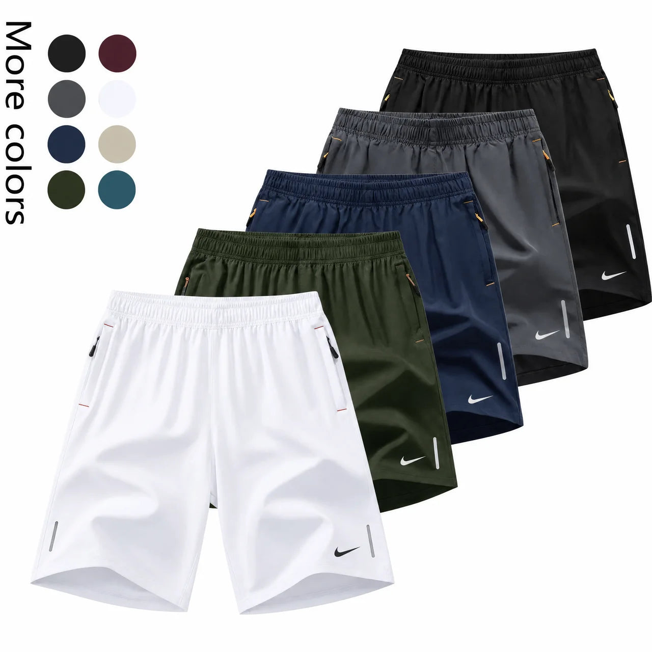 Quick-Dry Water-Resistant Athletic Shorts - Liquidation Price